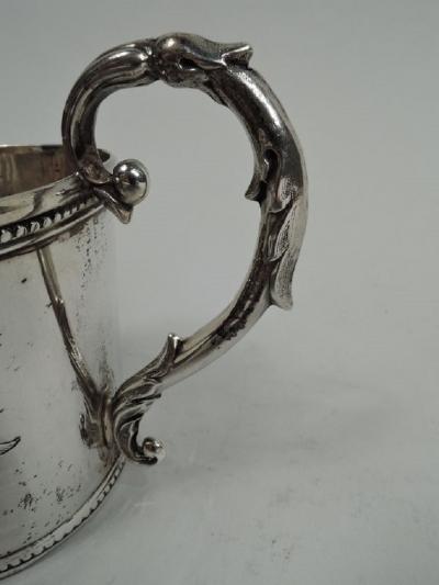  Tifft Whiting American Classical Coin Silver Christening Mug by Tifft Whiting