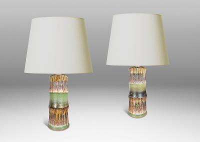  Tilgman KeramiK Pair of Table Lamps by Tilgman Keramik