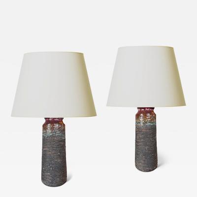  Tilgman KeramiK Pair of Table Lamps by Tilgmans Keramik