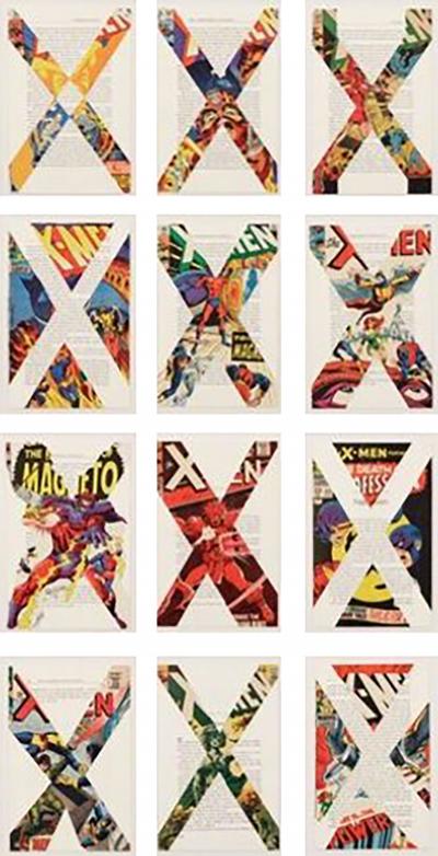  Tim Rollins Studio K O S X Men Malcolm X after Marvel Comics and Malcolm X 1997