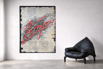  Tisca Bernard Quentin Le Passage du Temps Hand Tufted Wool Art Tapestry France 1998
