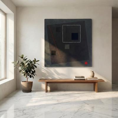  Tisca Guy de Lussigny Geometric Abstract Rug Tapestry for Tisca France