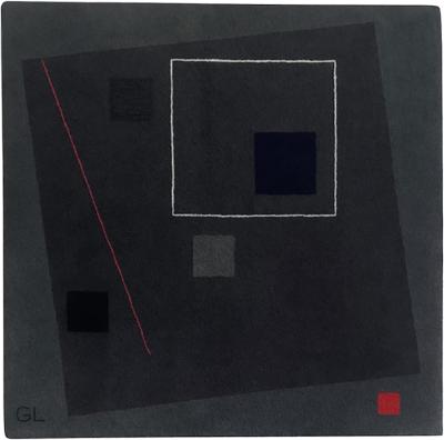  Tisca Guy de Lussigny Geometric Abstract Rug Tapestry for Tisca France