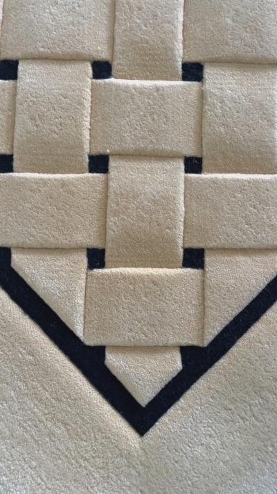  Tisca Hand Tufted Rug Interwoven by Tisca France 1990s