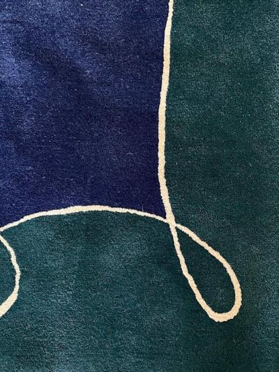  Tisca Large Hand Tufted Wool Rug by Tisca Switzerland 1990s