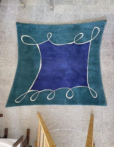  Tisca Large Hand Tufted Wool Rug by Tisca Switzerland 1990s