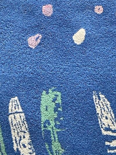  Tisca TISCA Sophie Hand Tufted Wool Rug France 1990s