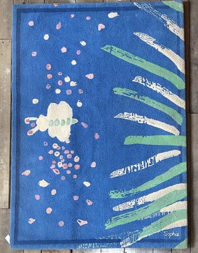  Tisca TISCA Sophie Hand Tufted Wool Rug France 1990s