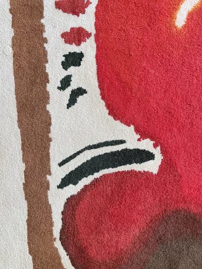  Tisca Tisca Forster Hand Tufted Wool Rug Tapestry 1980s France
