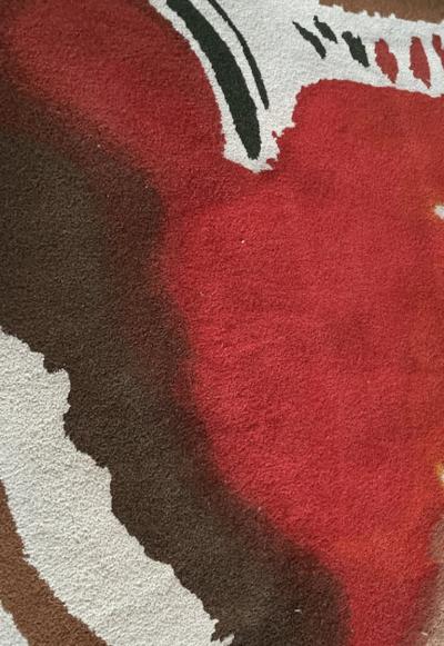  Tisca Tisca Forster Hand Tufted Wool Rug Tapestry 1980s France
