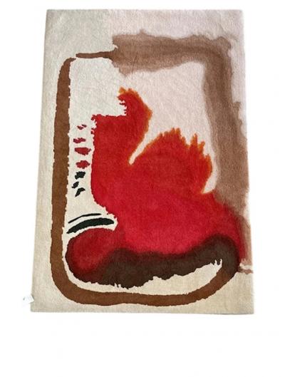  Tisca Tisca Forster Hand Tufted Wool Rug Tapestry 1980s France