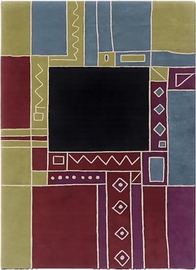  Tisca Tisca Krumi Hand Tufted Wool Rug France 1990s