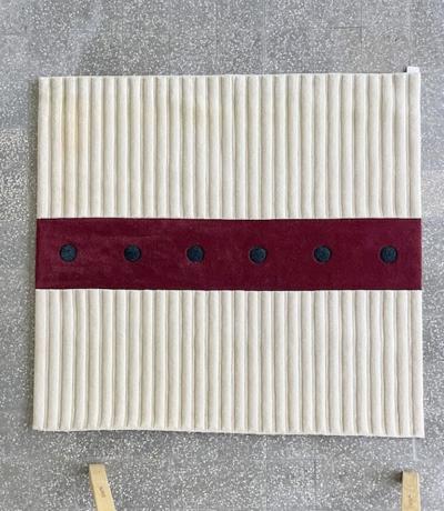  Tisca Tisca Meda Hand Tufted Wool Rug 1980s France