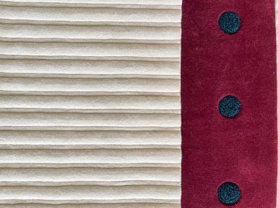  Tisca Tisca Meda Hand Tufted Wool Rug 1980s France