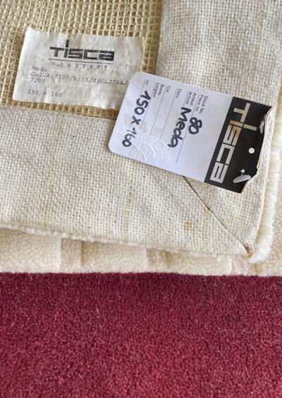  Tisca Tisca Meda Hand Tufted Wool Rug 1980s France