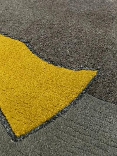  Tisca Tisca Modernist Hand Tufted Wool Rug France 1980s