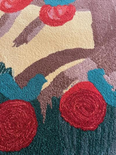  Tisca Tisca Tiara Apfel Baum Hand Tufted Wool Rug by Fr d ric France 1980s