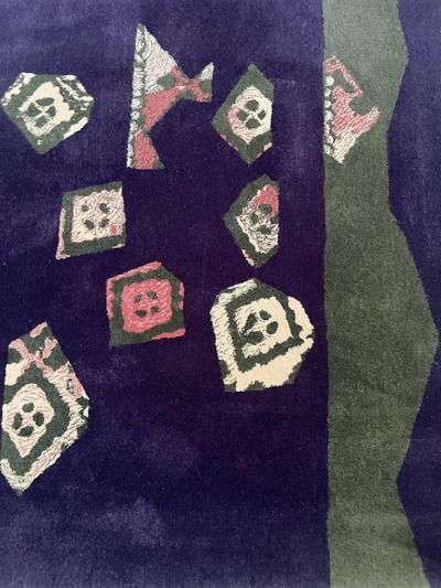  Tisca Vezeley Artistic Hand Tufted Rug by Tisca France 1990s