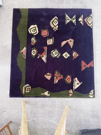 Tisca Vezeley Artistic Hand Tufted Rug by Tisca France 1990s
