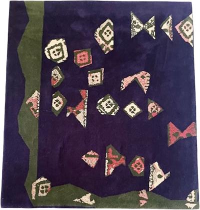  Tisca Vezeley Artistic Hand Tufted Rug by Tisca France 1990s