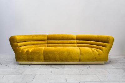  Todd Merrill Custom Originals Todd Merrill Custom Originals Channel Tufted Racetrack Sofa Sectional
