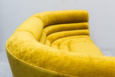  Todd Merrill Custom Originals Todd Merrill Custom Originals Channel Tufted Racetrack Sofa Sectional