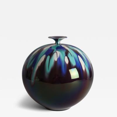 Tokuda Yasokichi III Vase with Brilliant Glaze T 5161 