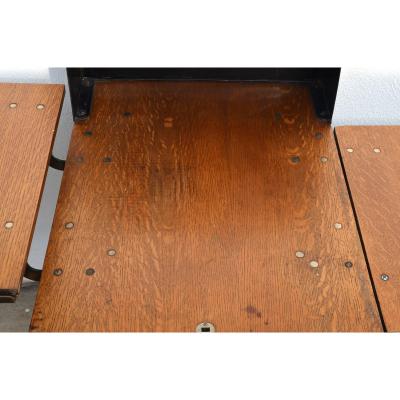  Toledo Metal Furniture Co Early Industrial Rolling Desk by Toledo