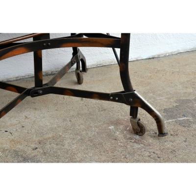  Toledo Metal Furniture Co Early Industrial Rolling Desk by Toledo