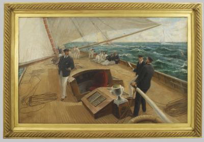  Tom Henry On The Brittania By Tom Henry Painting
