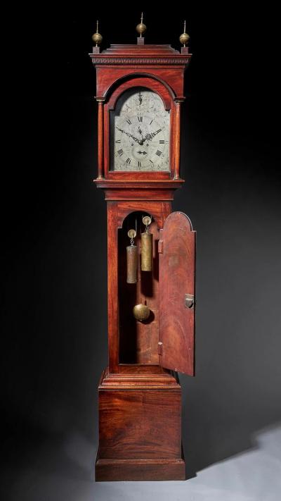  Tomas Fowle 18th Century Period Mahogany Longcase Clock by Tomas Fowle