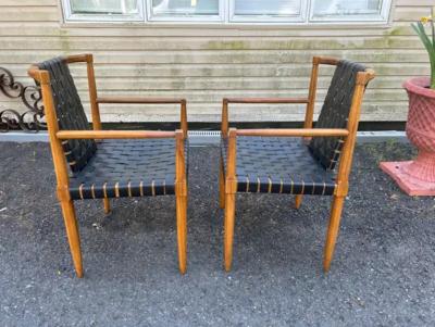  Tomlinson 6 Fabulous Leather Strap Tomlinson Sophisticate Dining Chairs 2 Arms 4 Sides