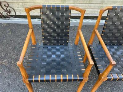  Tomlinson 6 Fabulous Leather Strap Tomlinson Sophisticate Dining Chairs 2 Arms 4 Sides