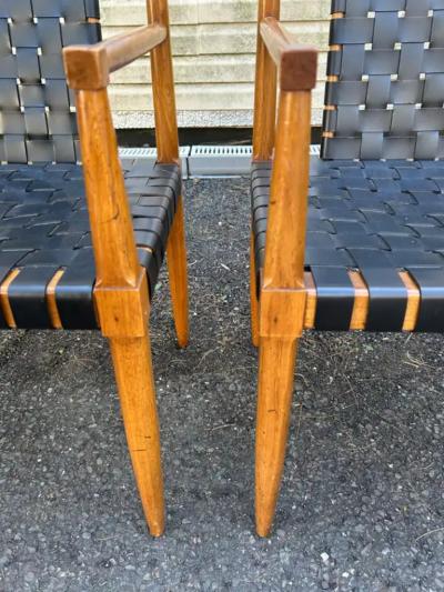 Tomlinson 6 Fabulous Leather Strap Tomlinson Sophisticate Dining Chairs 2 Arms 4 Sides