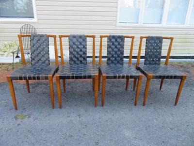  Tomlinson 6 Fabulous Leather Strap Tomlinson Sophisticate Dining Chairs 2 Arms 4 Sides