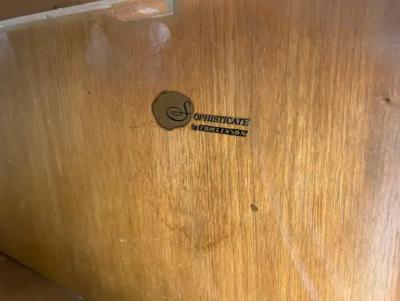  Tomlinson Fabulous Pair Tomlinson Sophisticate Nightstand End Table Mid century