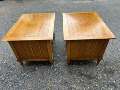  Tomlinson Fabulous Pair Tomlinson Sophisticate Nightstand End Table Mid century