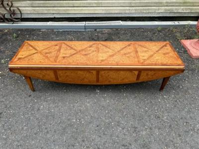  Tomlinson Wonderful Tomlinson Sophisticate style Flip side Burl Coffee Table Mid Century