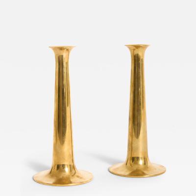  Torben Orskov Co Pair of Brass Candlesticks by Torben rskov
