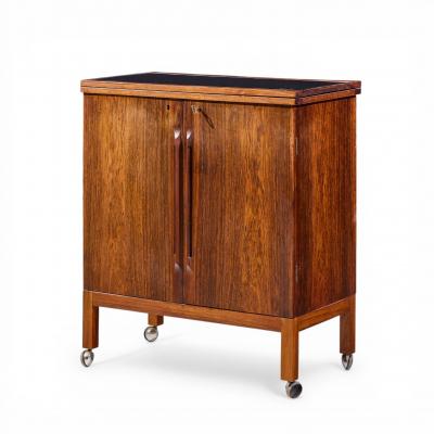  Torbj rn Afdal Torbj rn Afdal for Bruksbo Mid Century Danish Rosewood Expanding Bar Cart