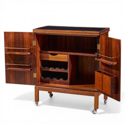  Torbj rn Afdal Torbj rn Afdal for Bruksbo Mid Century Danish Rosewood Expanding Bar Cart