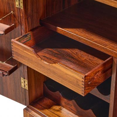  Torbj rn Afdal Torbj rn Afdal for Bruksbo Mid Century Danish Rosewood Expanding Bar Cart