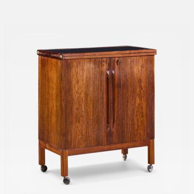  Torbj rn Afdal Torbj rn Afdal for Bruksbo Mid Century Danish Rosewood Expanding Bar Cart
