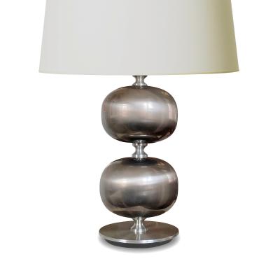  Tran s Stilarmatur AB Pair of Mod Table Lamps in Steel by Tran s Stilarmatur AB