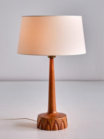  Tran s Stilarmatur AB Pair of Stilarmatur Tran s Table Lamps in Teak Sweden 1960s