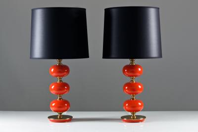  Tran s Stilarmatur AB Pair of Swedish Table Lamps by Stilarmatur Trana s