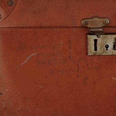  Tress Co Vintage travel case and top hat by Tress Co London