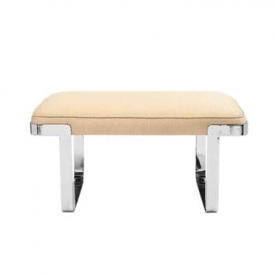  Tri Mark Tri Mark Designs Bench Chrome Cream Upholstery
