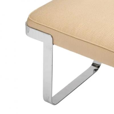  Tri Mark Tri Mark Designs Bench Chrome Cream Upholstery