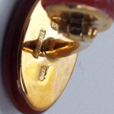  Trianon Trianon 18kt Gold and Carnelian cufflinks